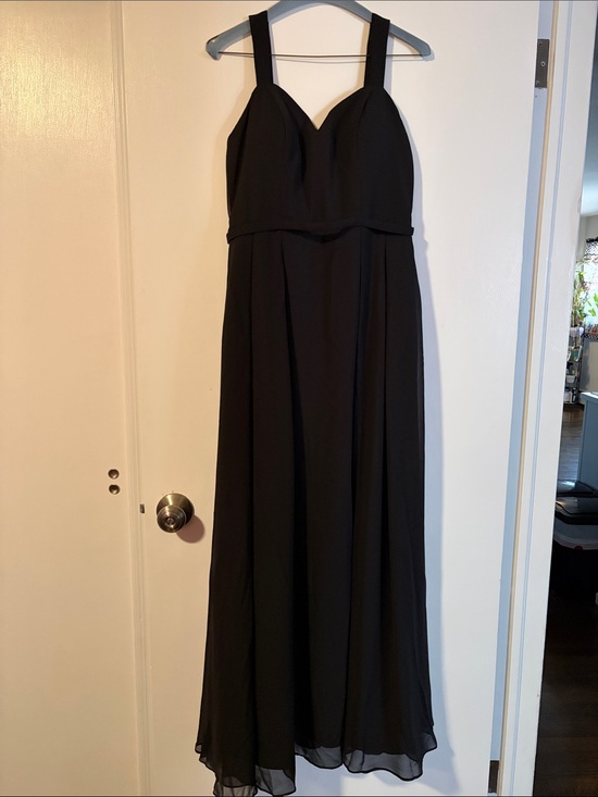 Azazie Dresses & Skirts - Azazie Black Maxi Dress with Wide Support Straps